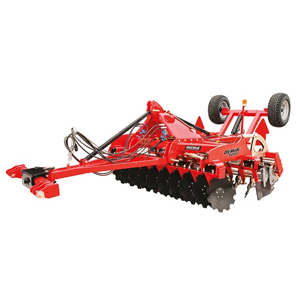 Herse multi-disques indépendante traînée