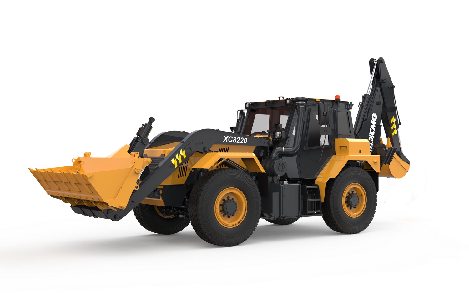 Tractopelle multifonction haute vitesse