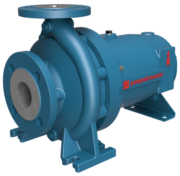 Magnetic drive single-stage centrifugal pumps with closed impeller