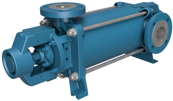 Multistage centrifugal pumps with closed impellers