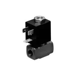 Électrovanne 3 voies, corps en acier inoxydable, avec raccord G