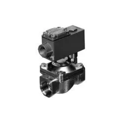 Électrovanne 2 voies NF, corps et couvercle en acier inoxydable, avec raccord G