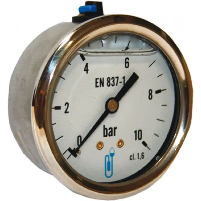 Manomètre à tube Axial Inox Laiton Ø63 (Réf. 270 020)
