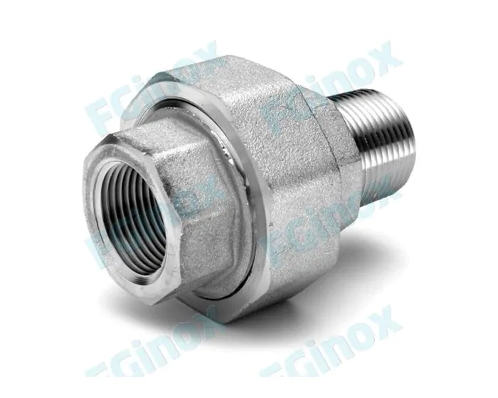 Raccord union M fileté x SW — Inox (Réf. 905 045)