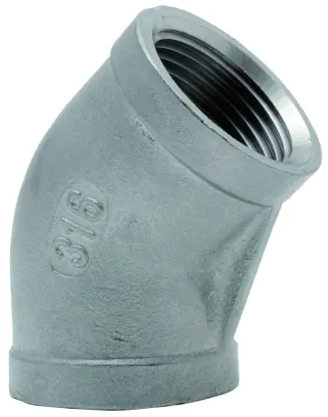 Coude Inox 45 FF taraudé (Réf. 905 215)