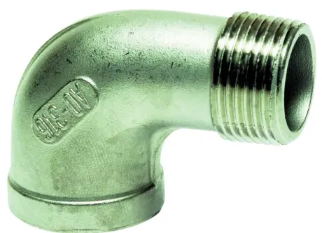 Coude Inox 90 MF fileté (Réf. 905 235)