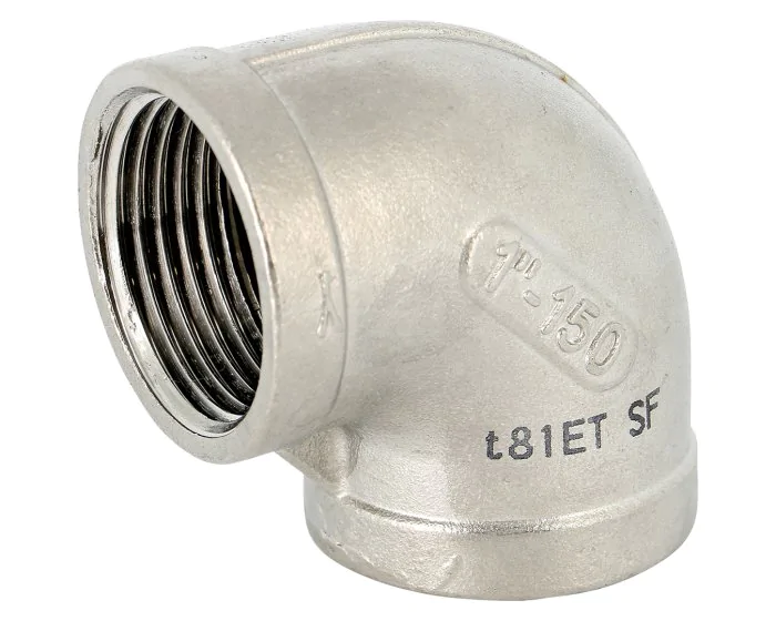 Coude Union FF taraudé — Inox (Réf. 906 115)