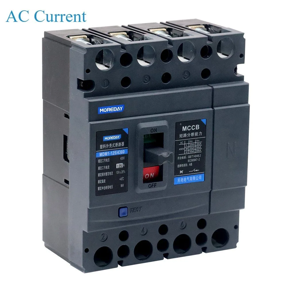 MCCB 3p 16A 1000A 690V 18ka 500ka Disjoncteur à Boîtier Moulé 250 à 1000AMP