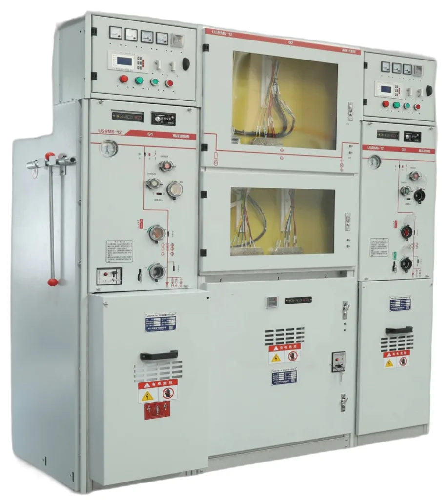 Appareillage de Commutation Sm6 Série 10kv 11kv 12kv 24kv 33kv Sf6 Isolé au Gaz Gis Équipement RMU (Unité en Anneau) RMU Charge Break Armoire de Commutation