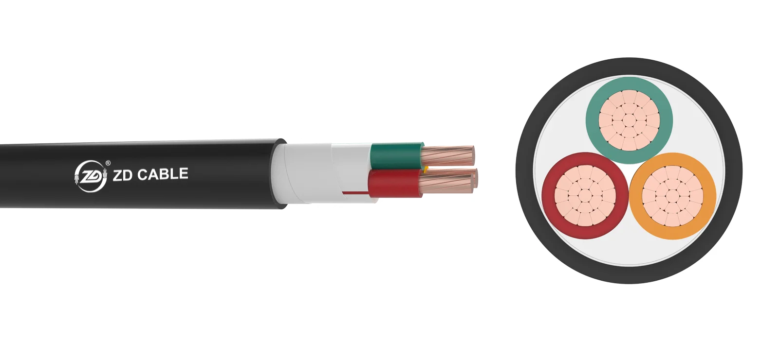 (N2XY) YJV Cu/XLPE/PVC Multipolaire 0.6/1kV