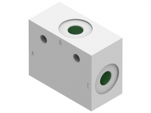 Vannes d'arrêt/anti-retour - Vannes logiques 3 voies type 3UZZE6 
