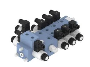 Distributeurs 4 voies sectionnels type 4/3UREM6